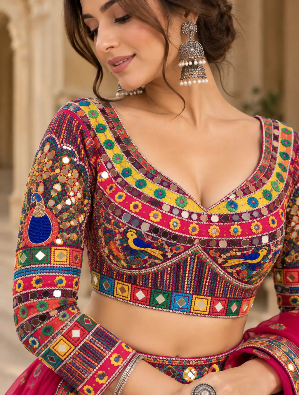 Rangrez Peacock Dandiya Blouse