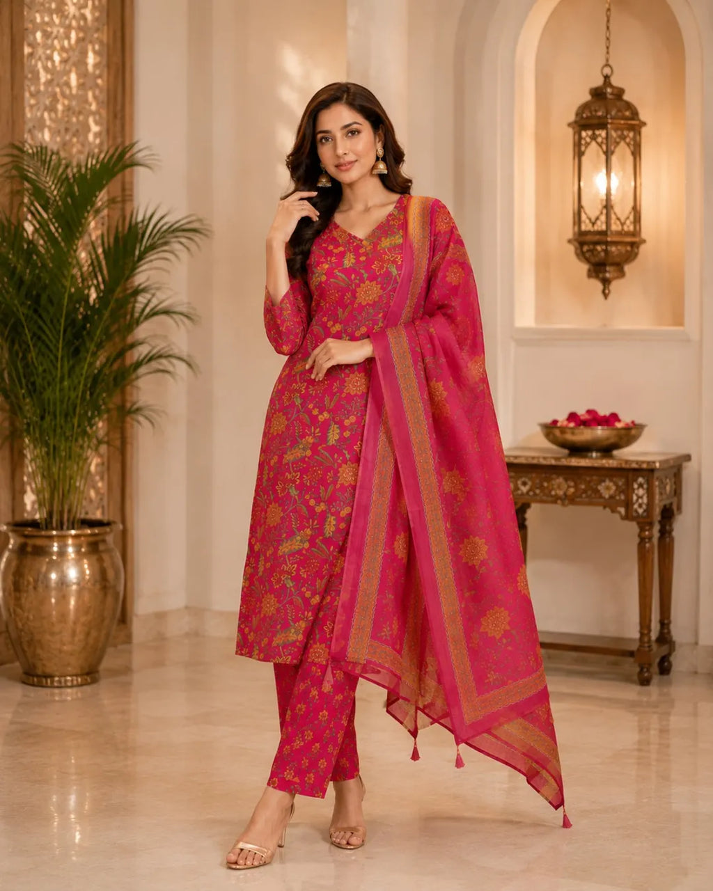 Rani Bloom Cotton Suit Set