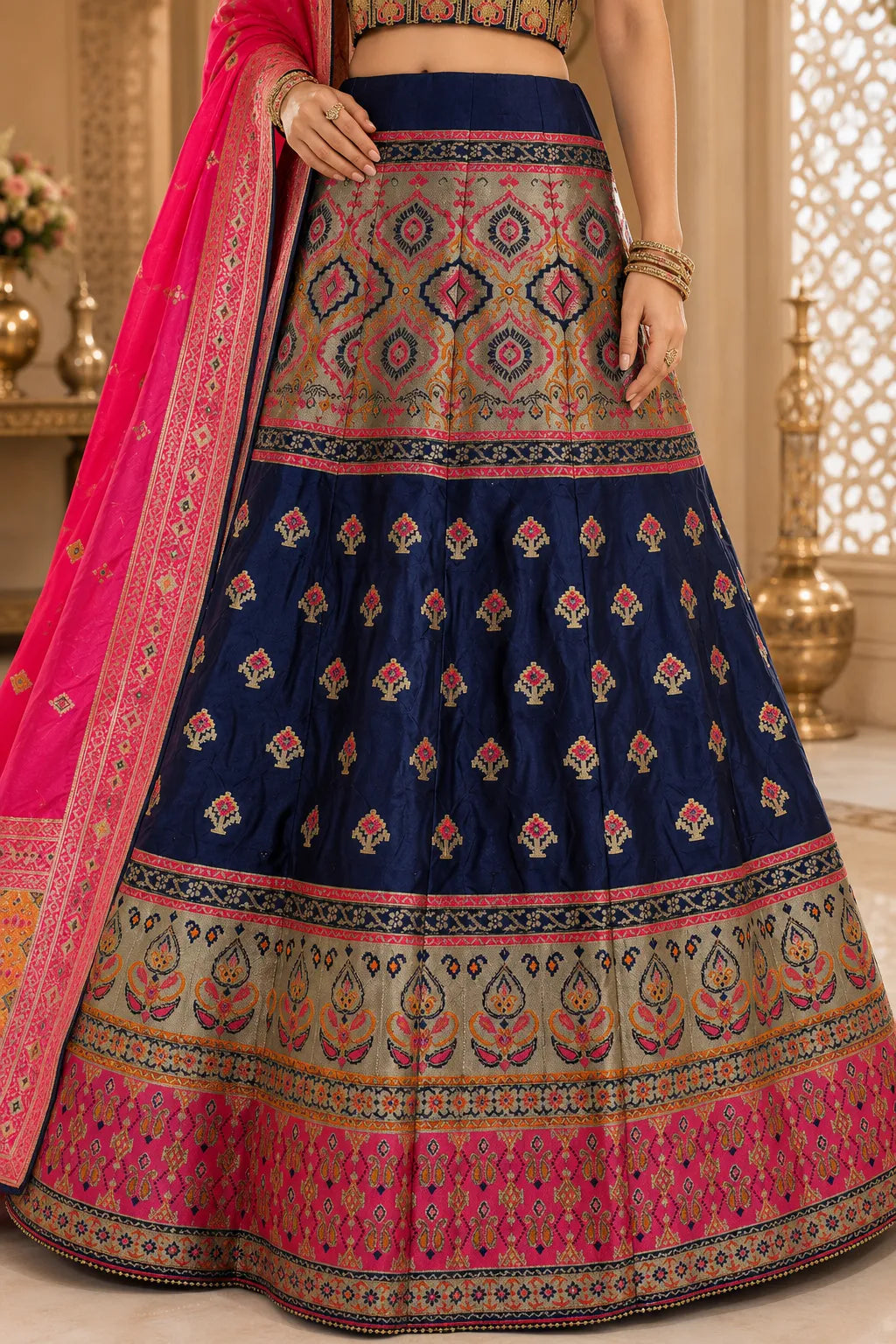 Rani Noor Banarasi Lehenga