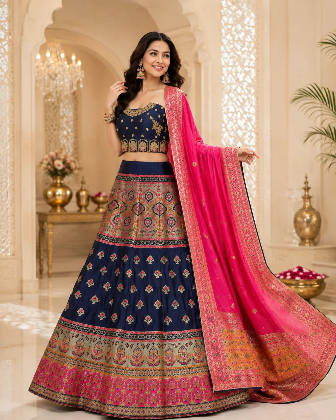 Rani Noor Banarasi Lehenga