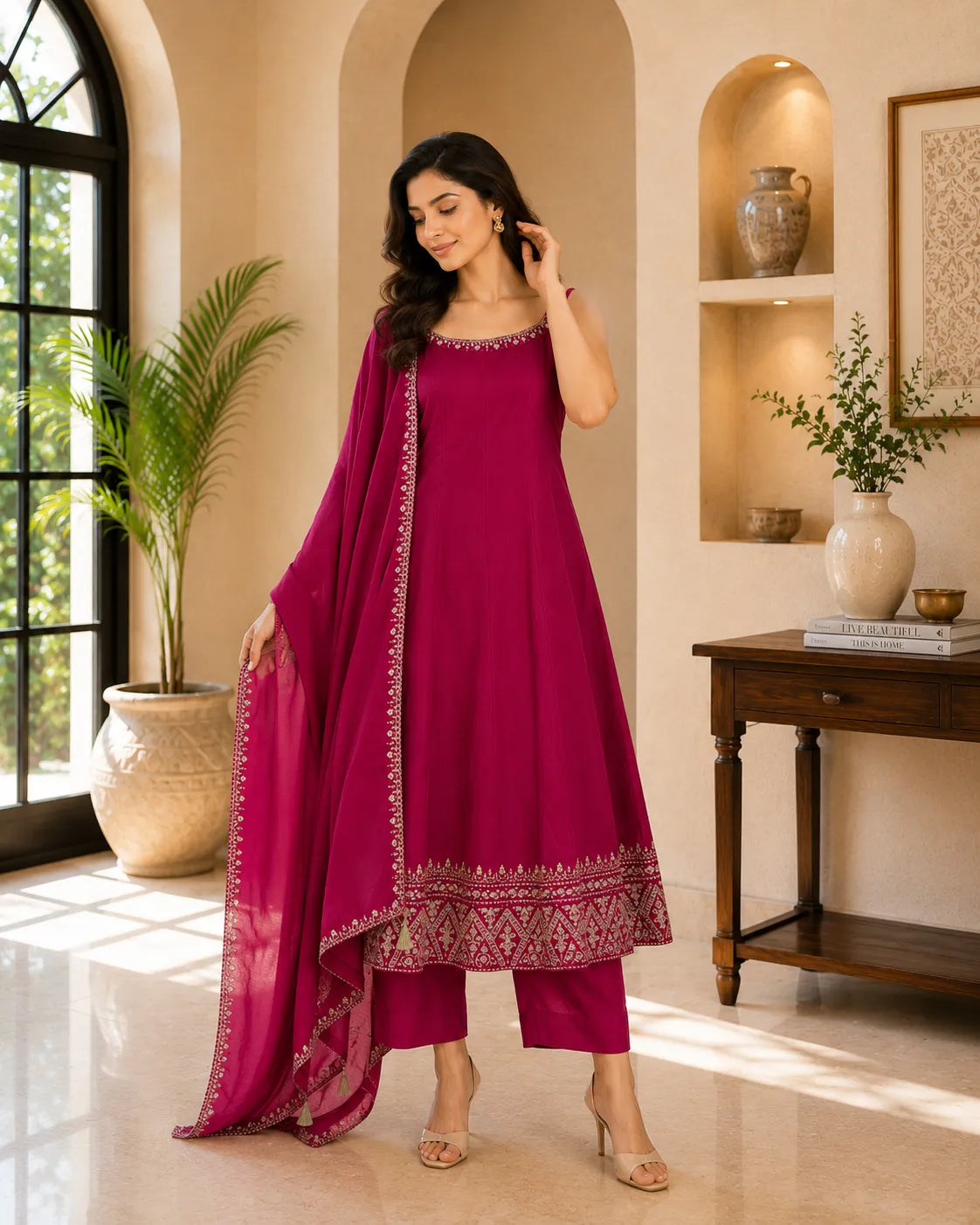 Royal Fuchsia Suit Set