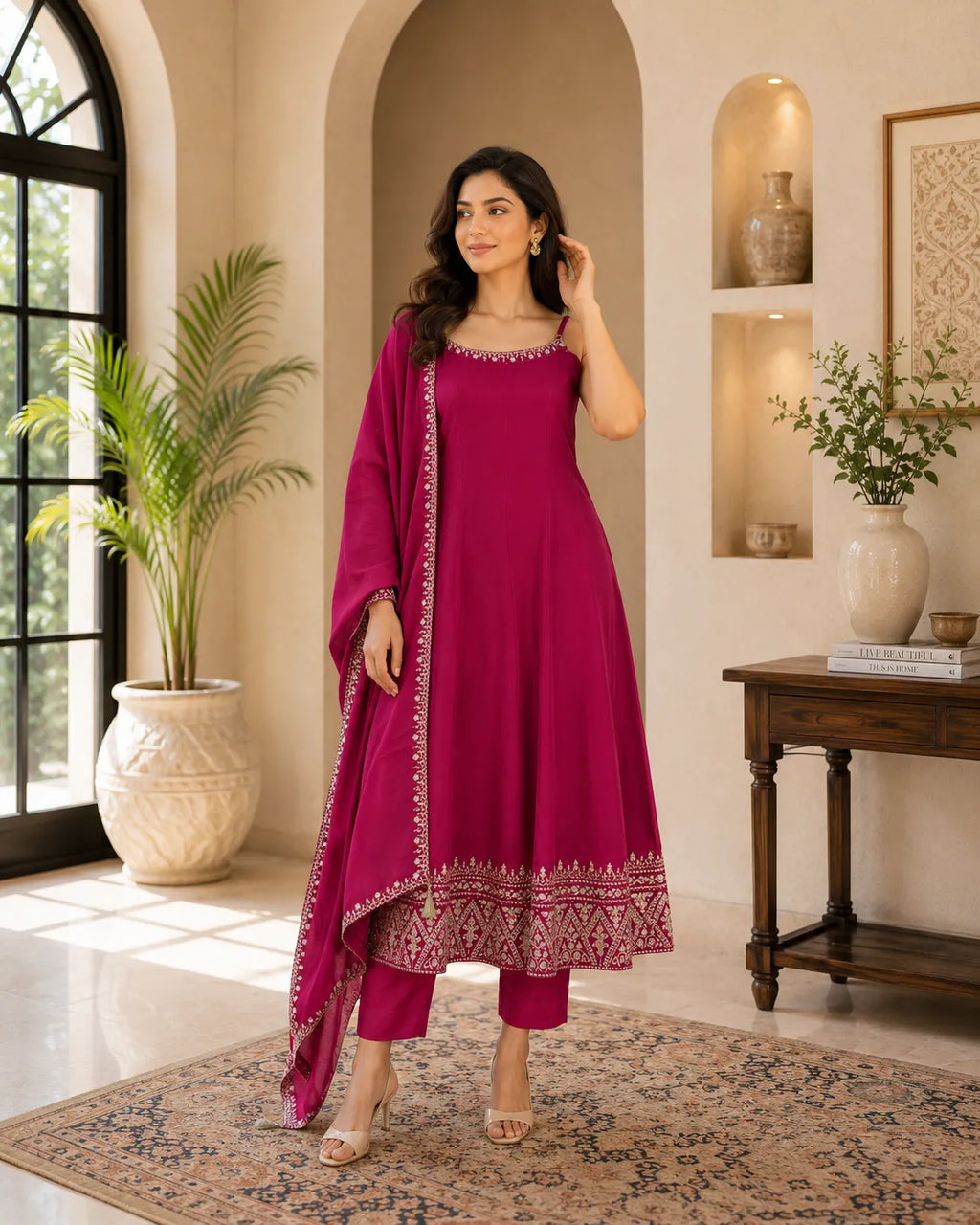 Royal Fuchsia Suit Set