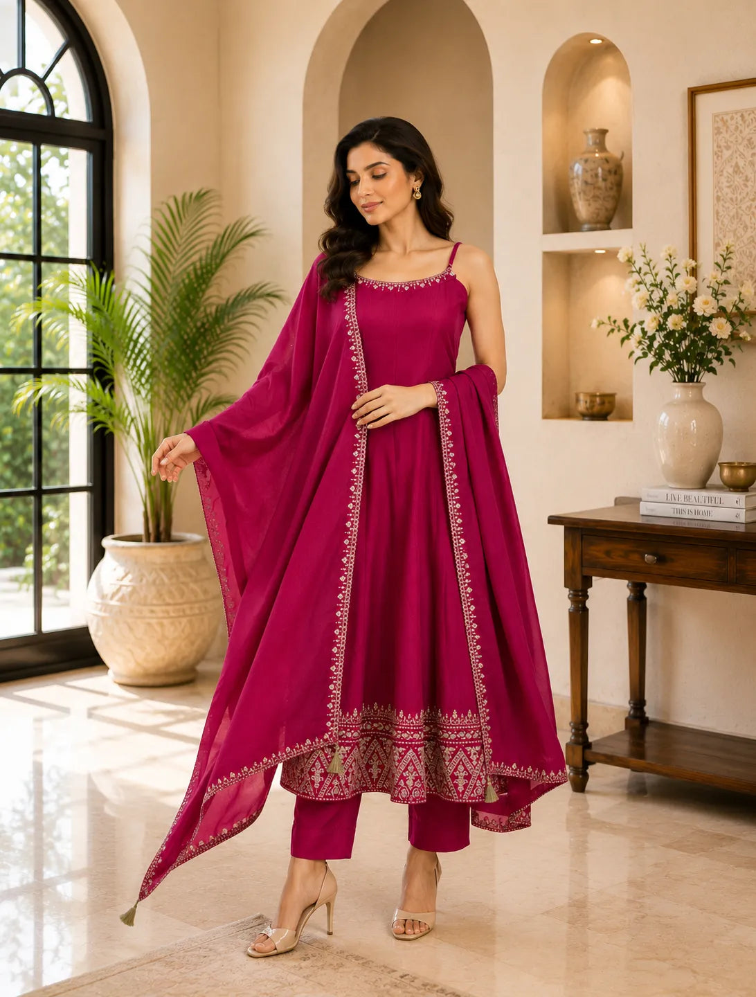 Royal Fuchsia Suit Set