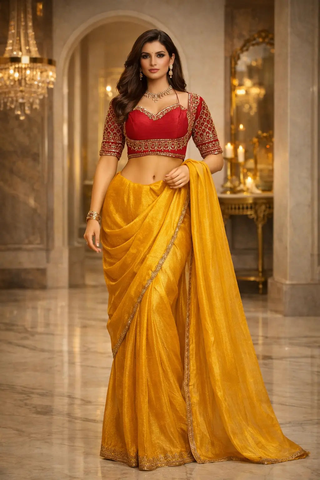 Royal Haldi Glam Blouse