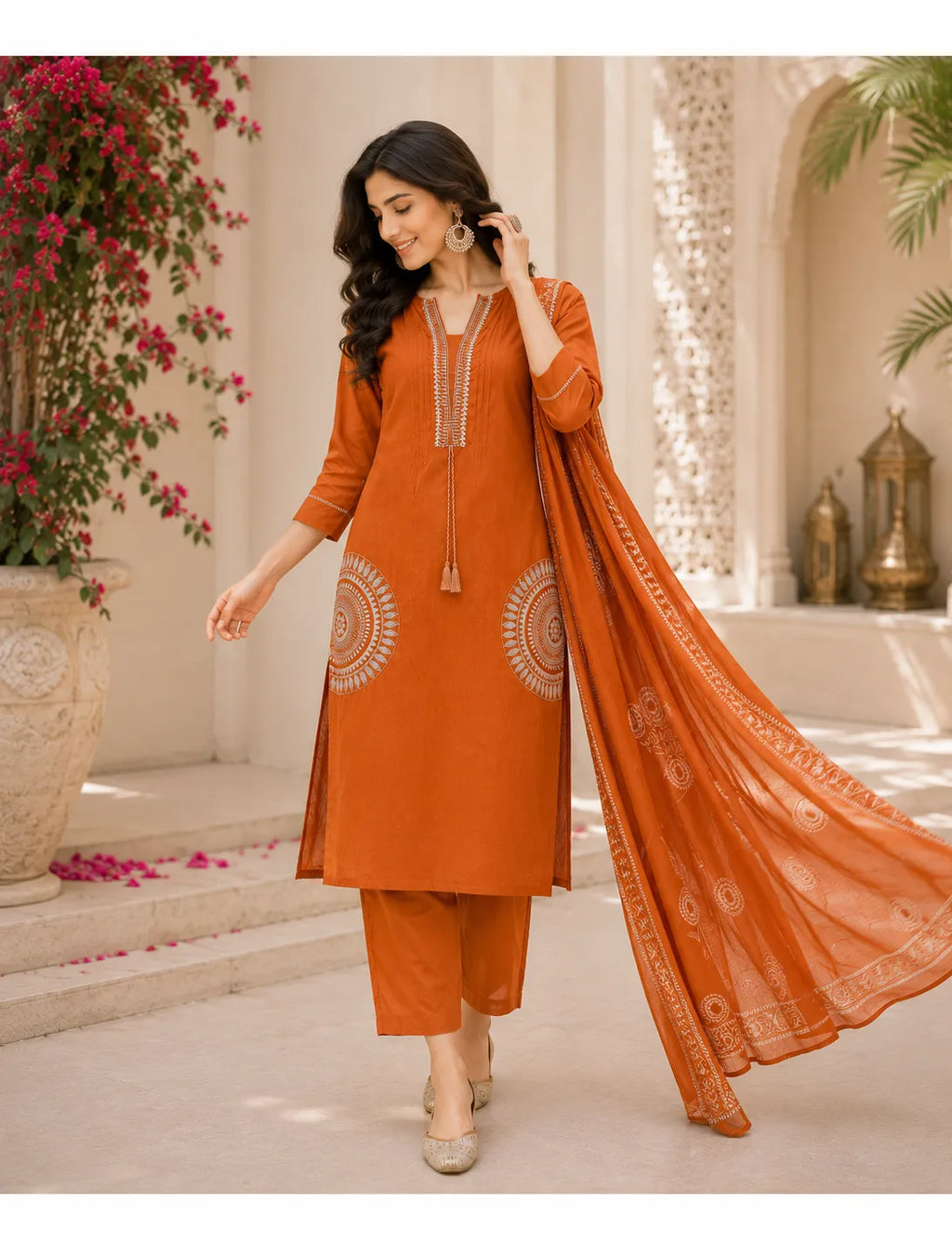 Rustica Charm Cotton Suit Set