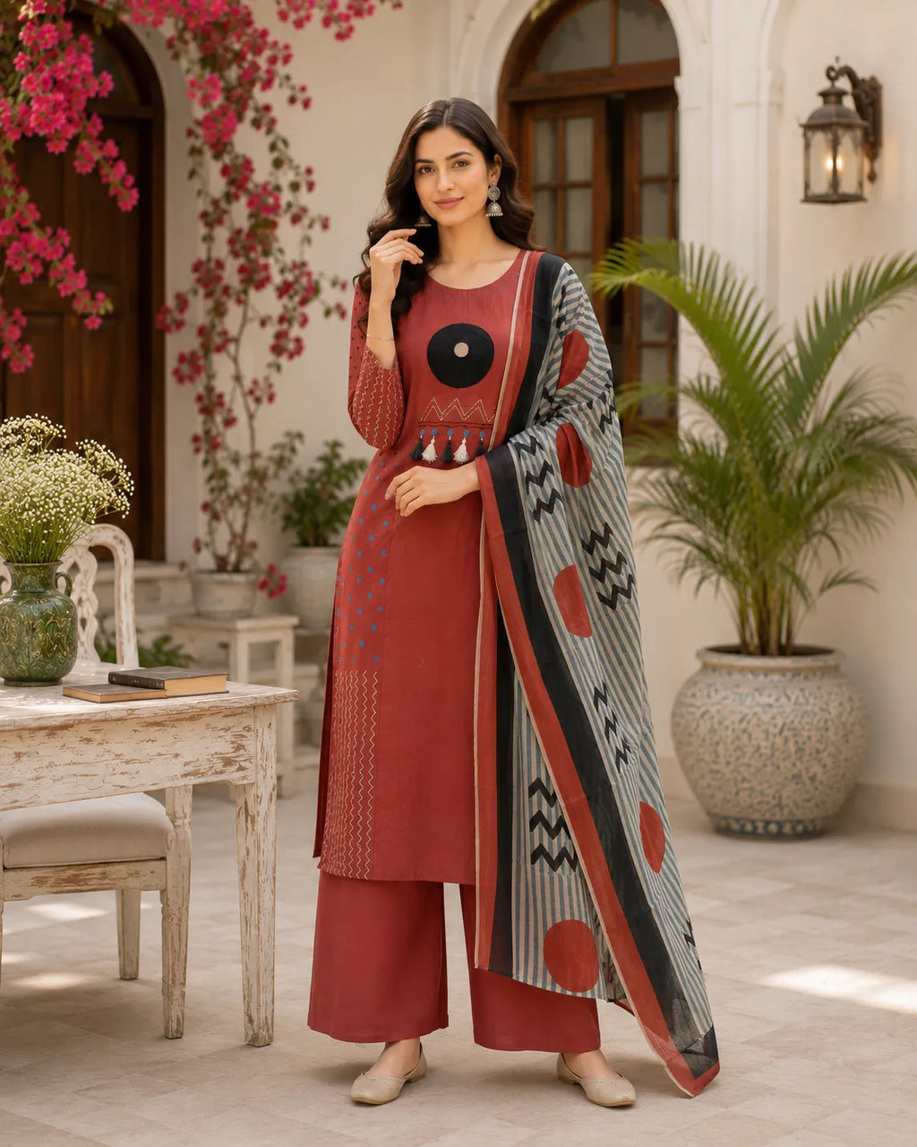 Rustica Rhythm Cotton Suit Set