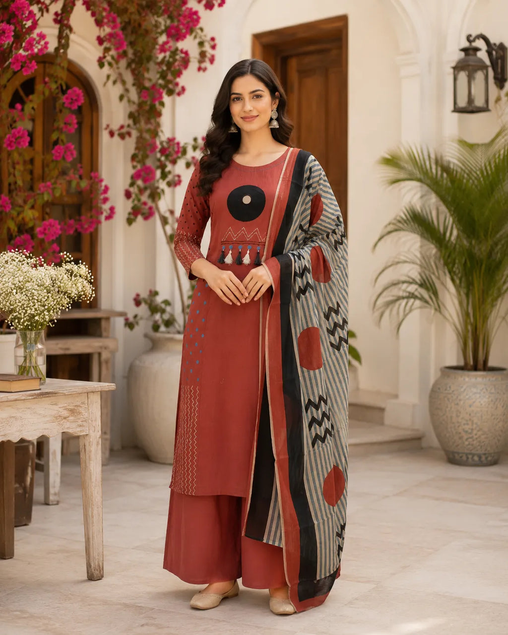 Rustica Rhythm Cotton Suit Set