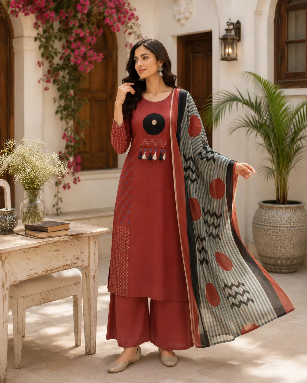 Rustica Rhythm Cotton Suit Set