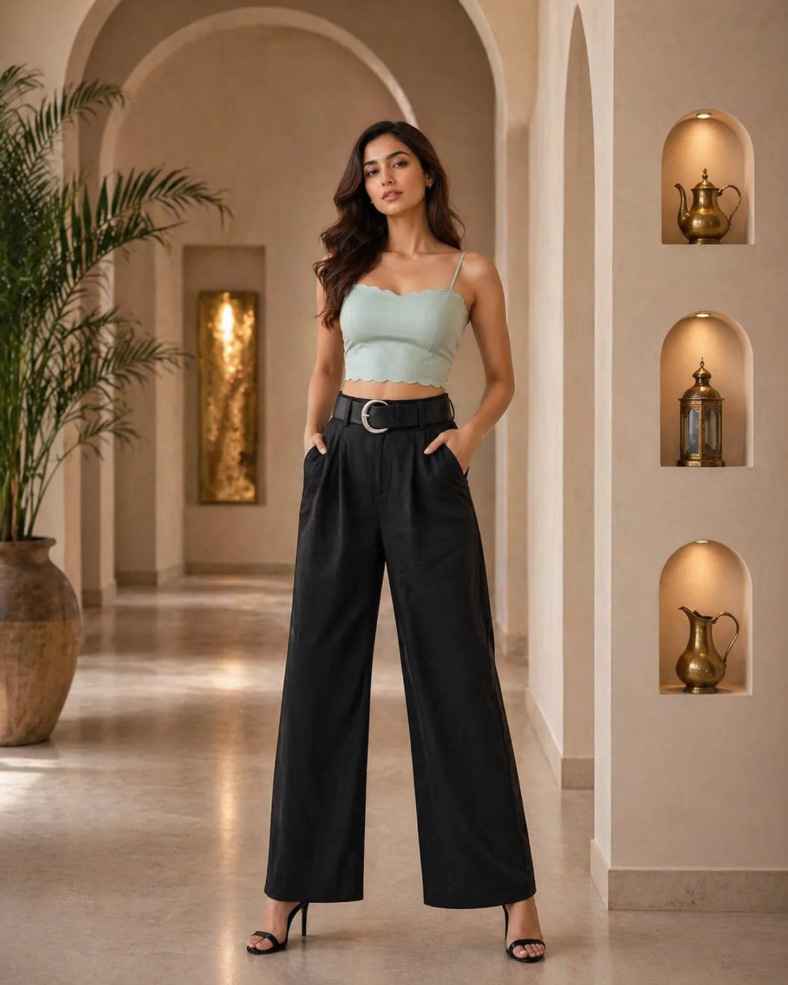 Scallop Edge Tie Back Bralette