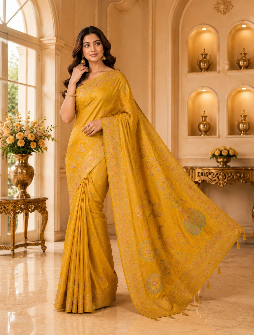 Shahi Grace Woven Saree