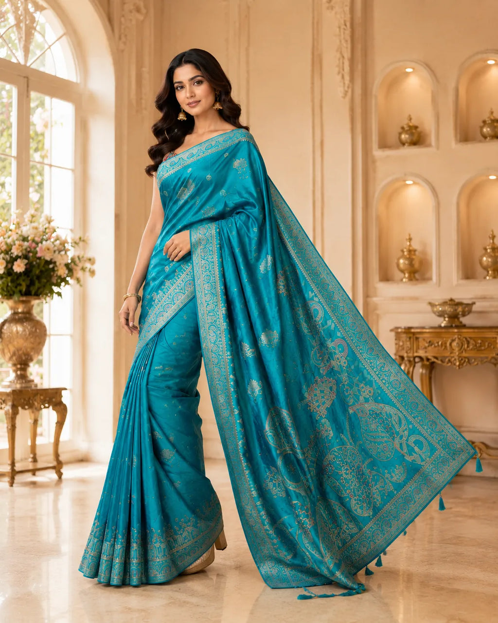 Shahi Grace Woven Saree