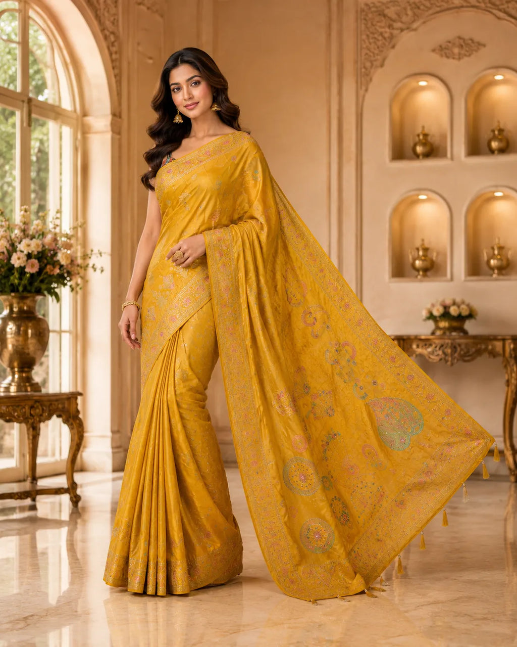 Shahi Grace Woven Saree