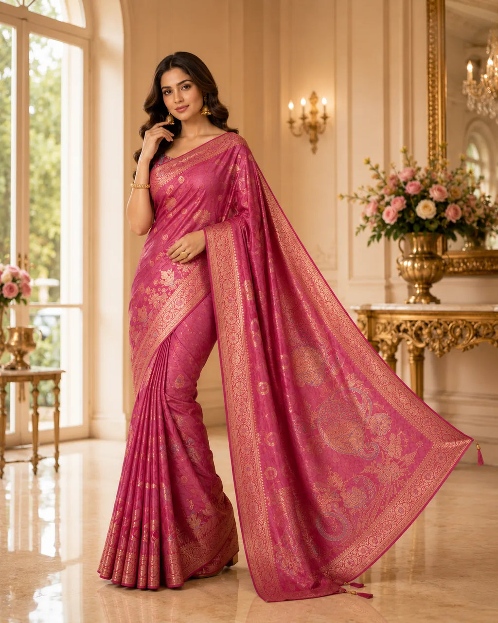 Shahi Grace Woven Saree
