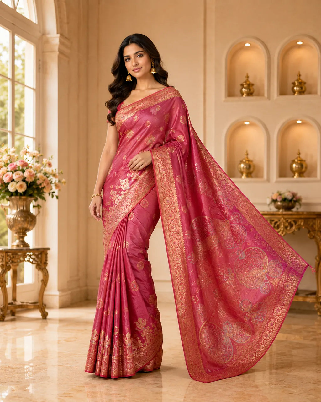 Shahi Grace Woven Saree