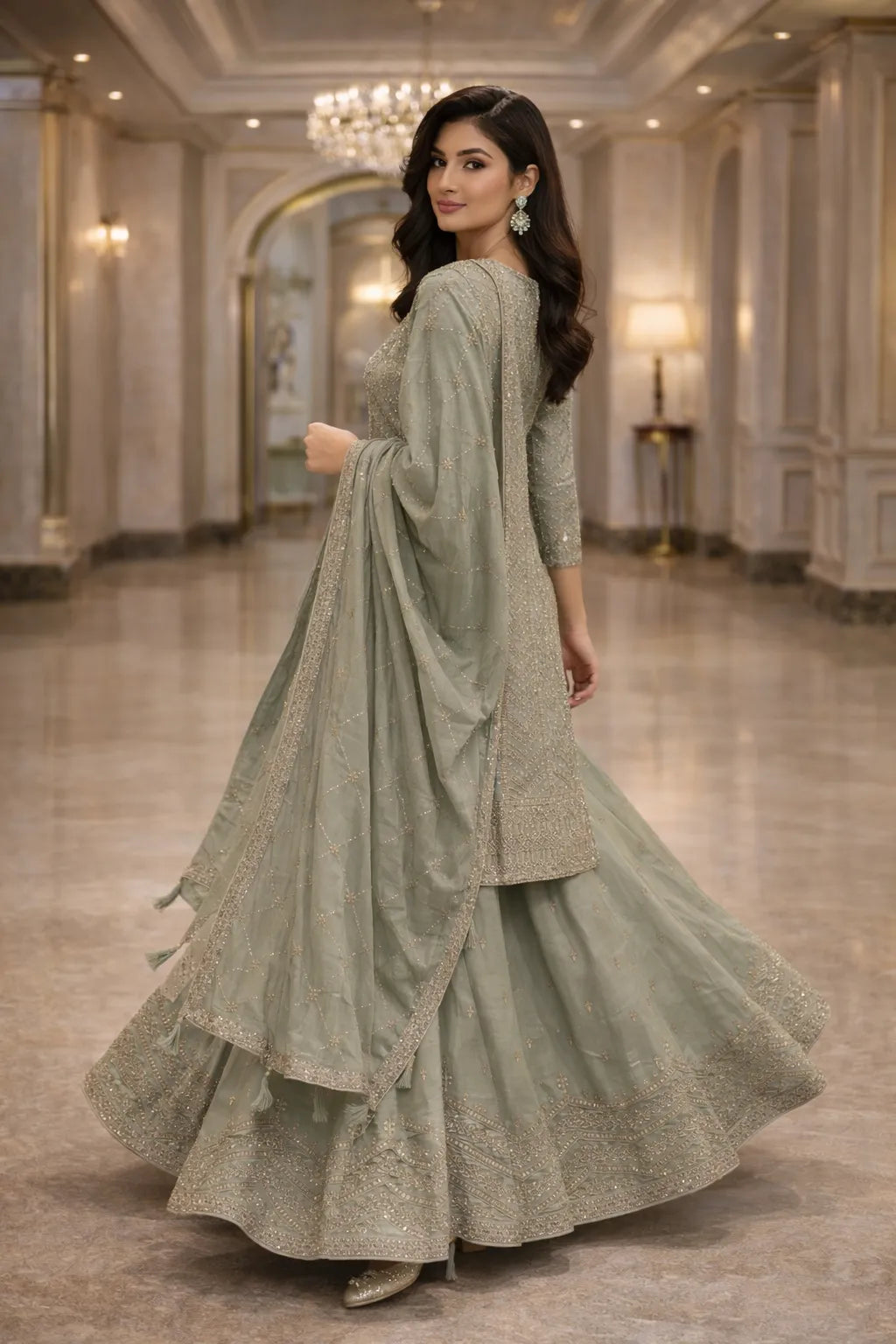 Soft Bloom Palazzo Set