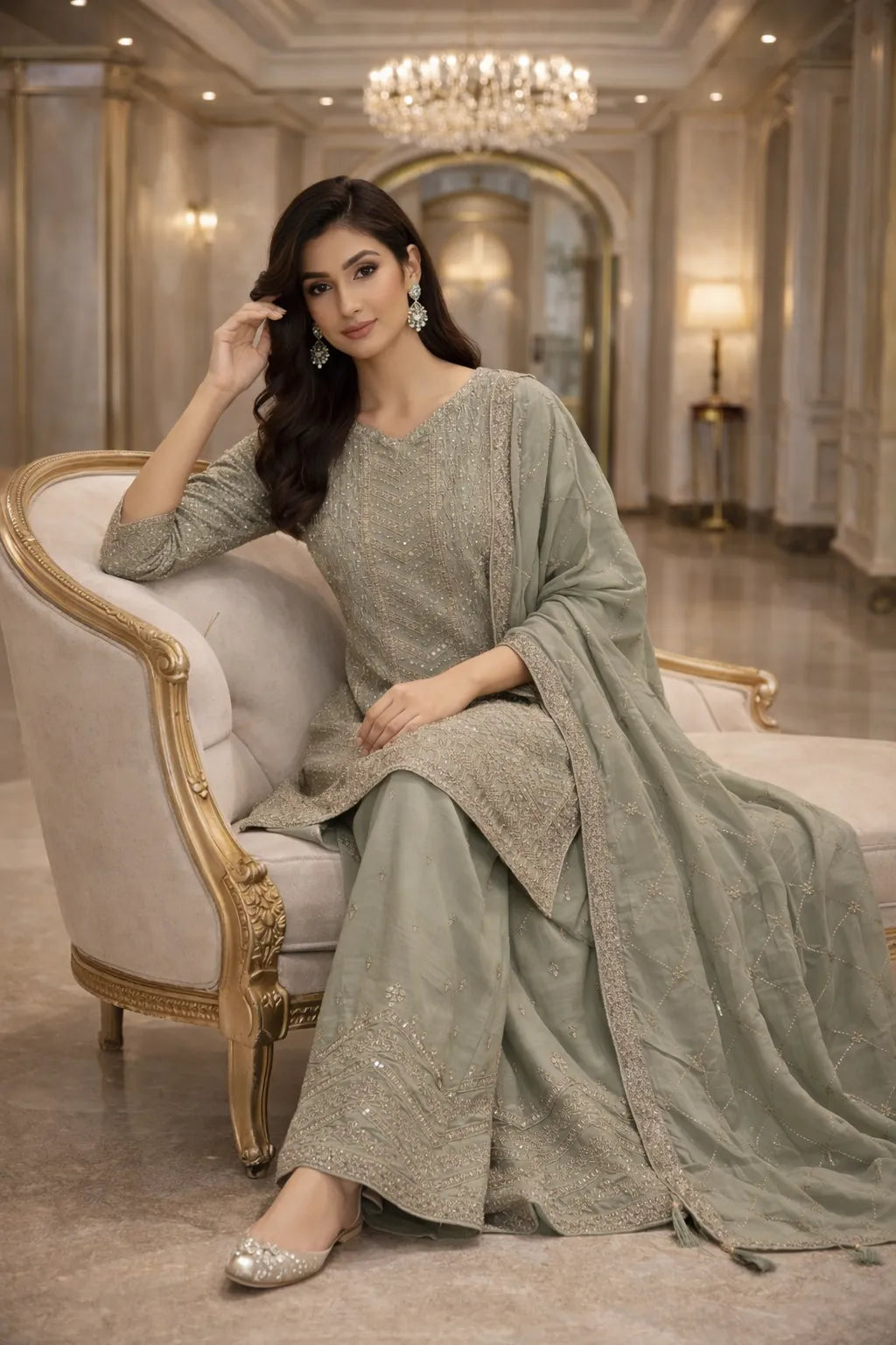 Soft Bloom Palazzo Set