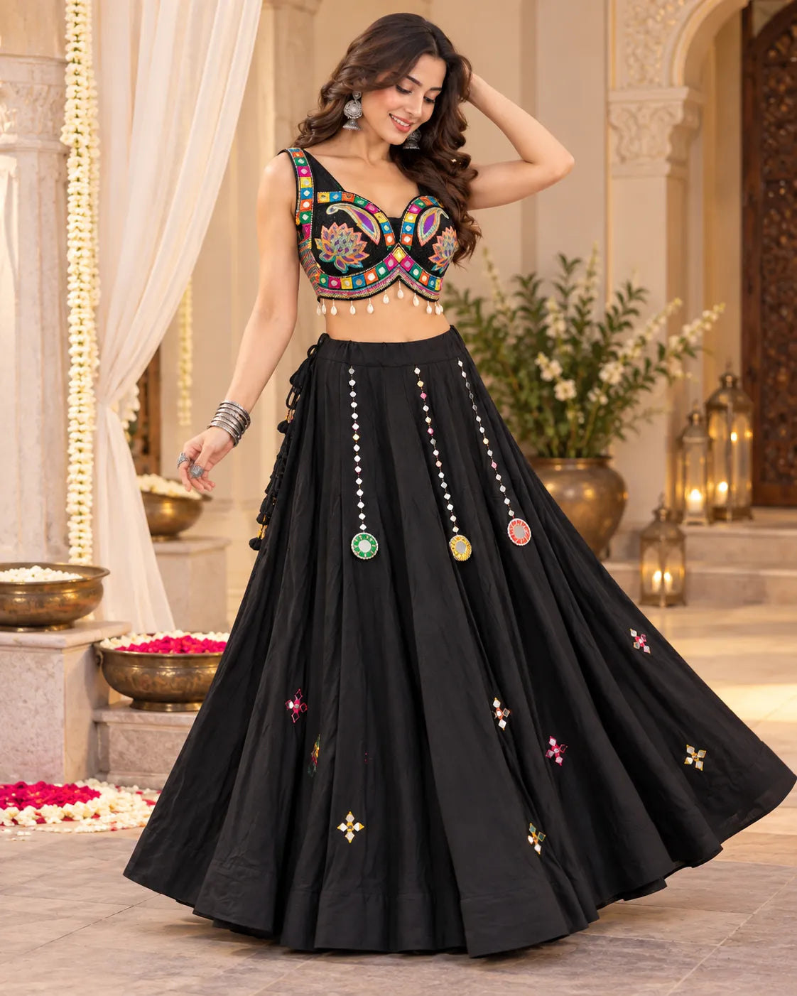 Tavisha Mirrorwork Chaniya Choli Set