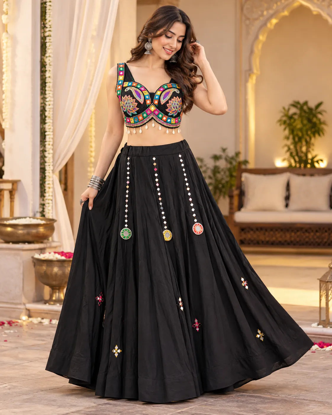 Tavisha Mirrorwork Chaniya Choli Set