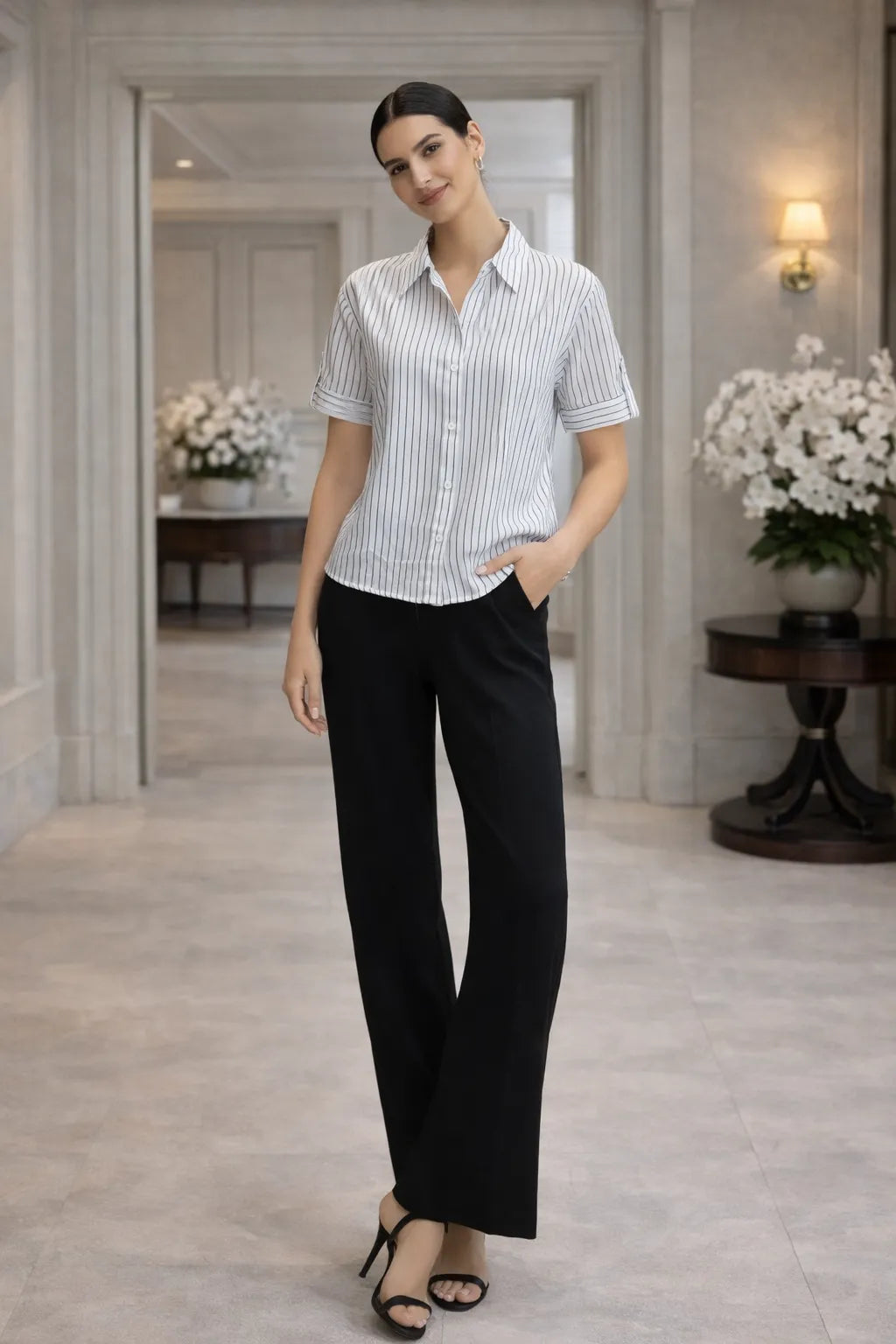 The Sky Stripe Luxe Shirt