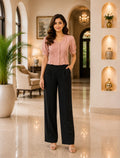 Tie Up Detail Puff Sleeve Top
