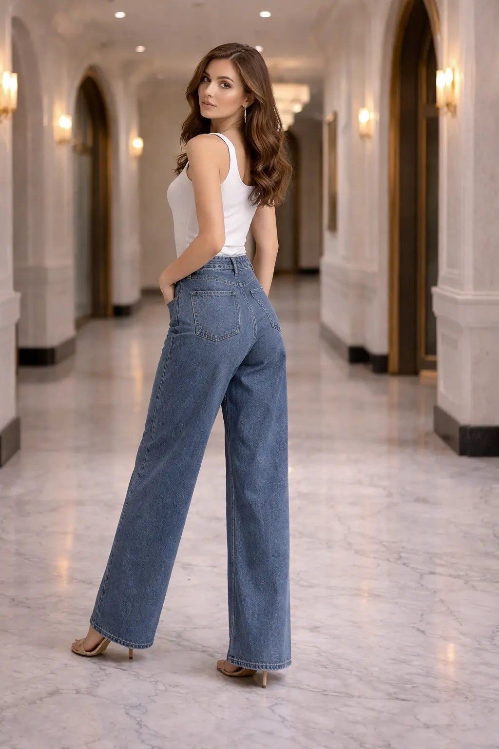 Urban Flow Wide Leg Denim