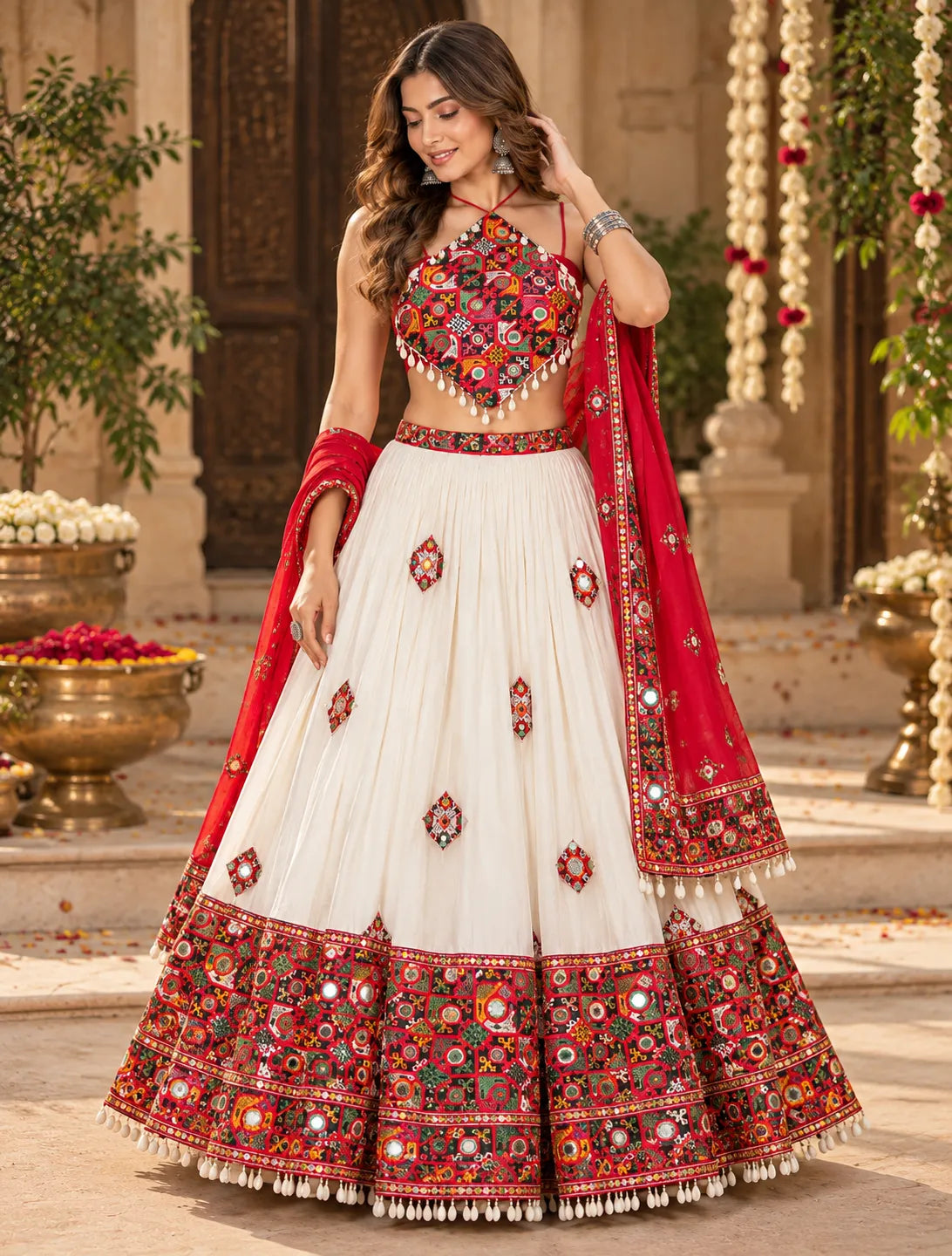 Zareyra Mirror Dandiya Blouse