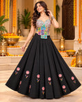 Zariya Mirror Drop Flared Skirt