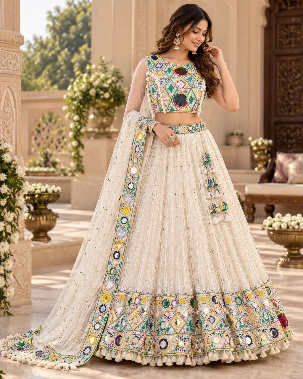 Zariya Mirrorwork Dandiya Blouse