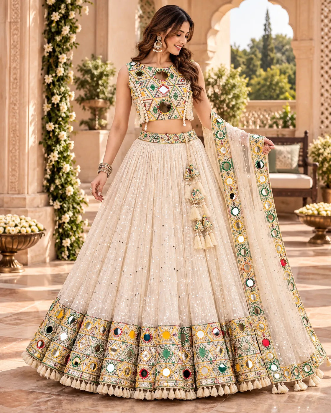 Zariya Mirrorwork Dandiya Blouse