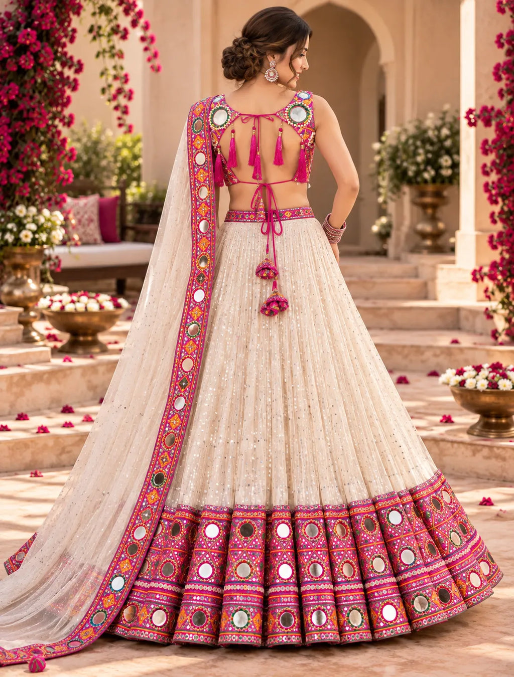 Zariya Mirrorwork Dandiya Blouse