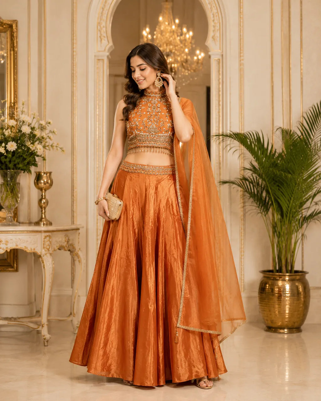 Zehra Embellished Indo Western Sharara Set