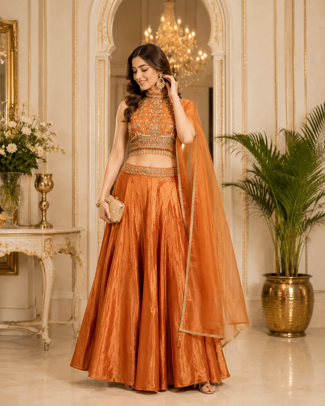 Zehra Embellished Indo Western Sharara Set
